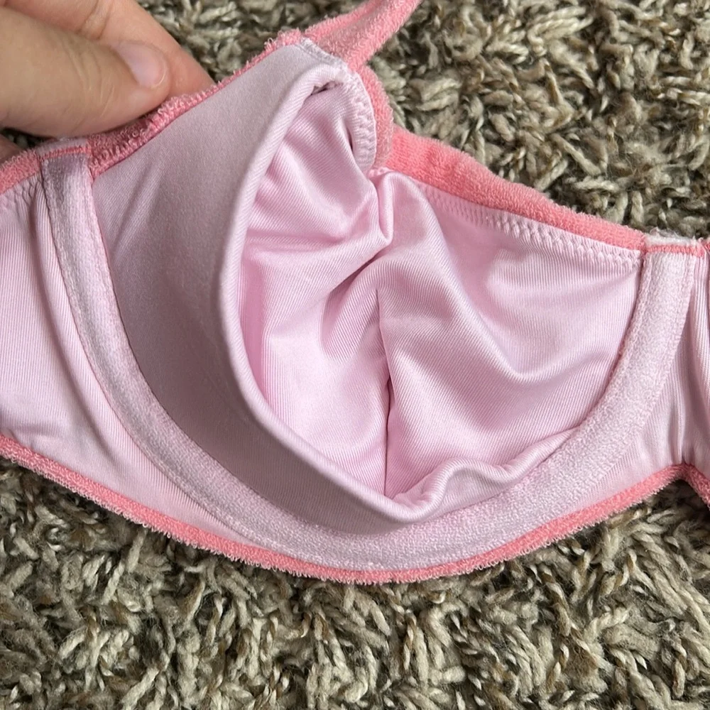 Victorias Secret 34B Pink Essential Wicked Push Up Bikini Top